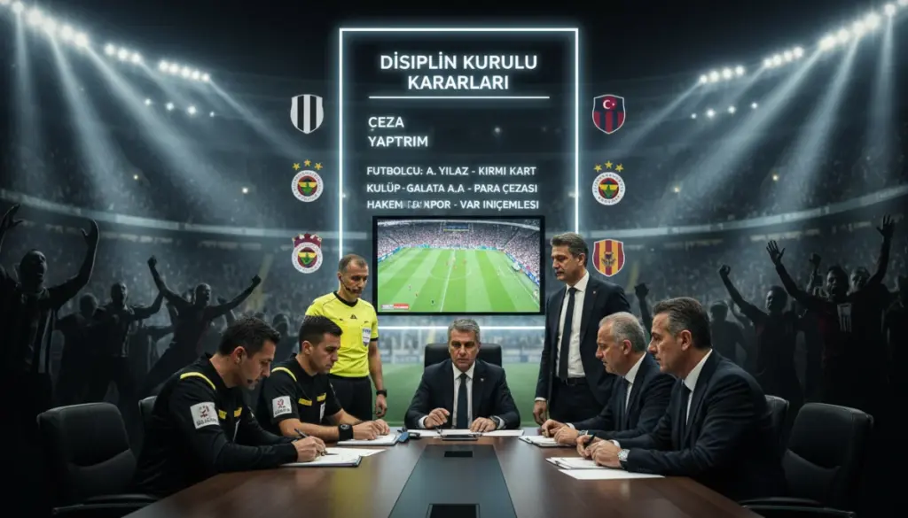 Federasyondan Tavizsiz Kararlar: İşte PFDK’nın Son Yaptırımları